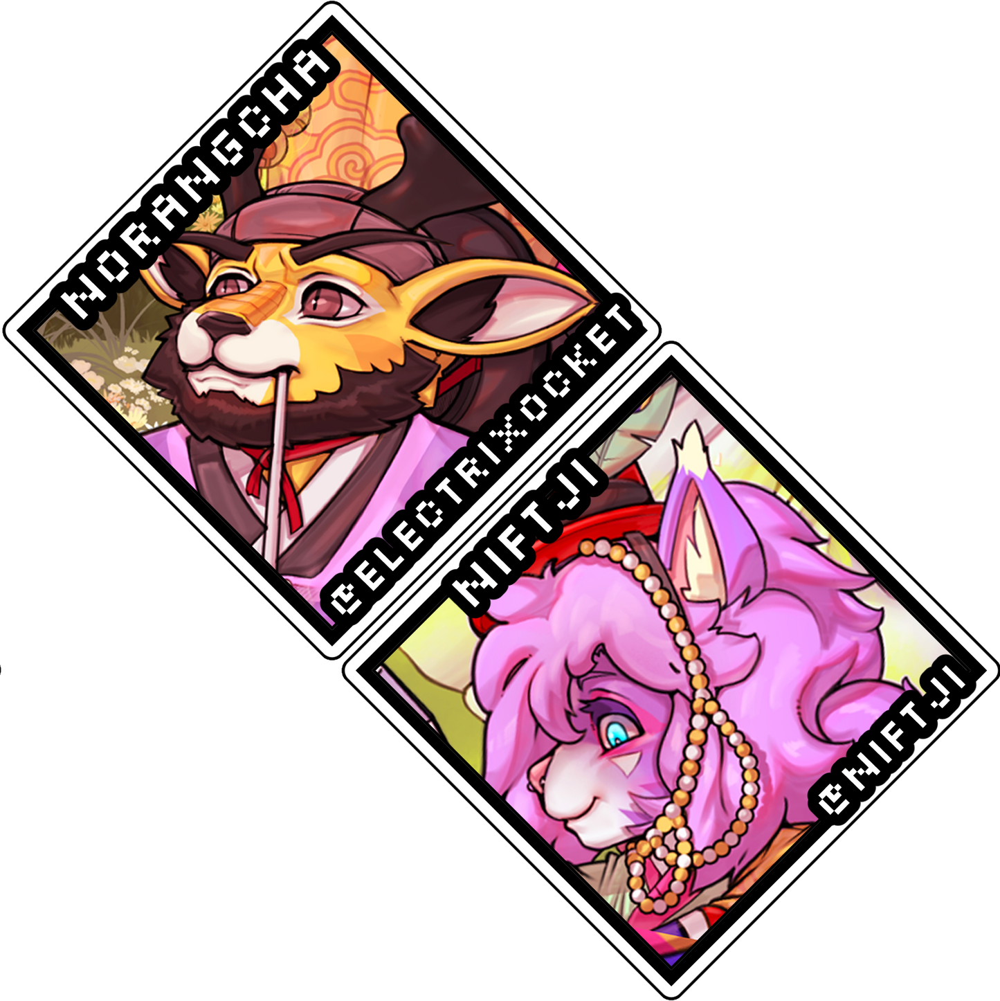OROCKSEAL Furry Dex Mosaic Stickers